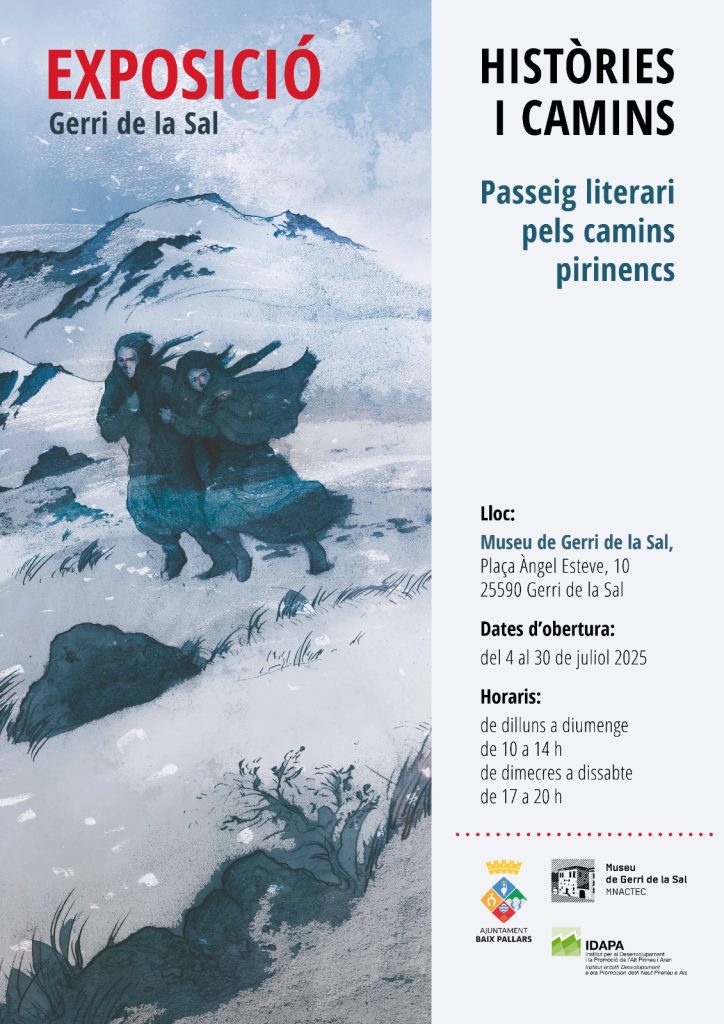 Cartell inauguració exposició "Històries i camins"